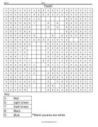 Click On The Image To View The Pdf Print The Pdf To Use The Worksheet Yoshi Color By Number Use Ba In 2020 Color By Number Printable Color Worksheets Math Coloring