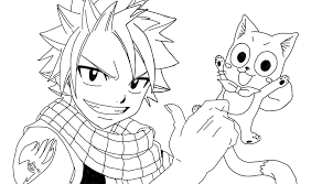 Fairytail, manga, natsu, dragneel are the most prominent tags for this work posted on july 20th, 2017. Natsu And Happy Coloring Page Free Printable Coloring Pages For Kids
