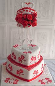 Valentine S Engagement Valentine 039 S Engagement 2 Tier Heart Cakes Covered In Fondant Swans Sweet Valentines Wedding Cake Cool Wedding Cakes Wedding Cakes