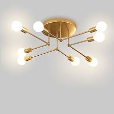 71 24 8 Light 20 Cm Mini Style Chandelier Metal Industrial Painted Finishes Contemporary Led 110 120v 220 240v Cheap Ceiling Lights Flush Mount Lights Industrial Chandelier