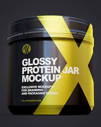 Download Glossy Protein Jar Mockup In Jar Mockups On Yellow Images Object Mockups Yellowimages Mockups