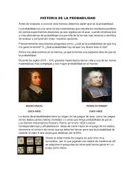 Events before the invention of writing systems are considered prehistory. Calameo Historia De La Probabilidad Convertido