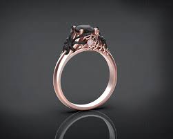 A wide range of available colours in our catalogue: Aranea 1 20ct Natural Black Onyx Gold Spider Engagement Ring