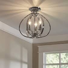 Edgebrooke 3 Light 14 Chandelier Style Geometric Semi Flush Mount In 2020 Semi Flush Ceiling Lights Flush Mount Ceiling Lights Semi Flush