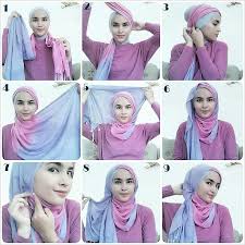Hijabtutorialbyzahra 1 Letakkan Shawl Di Bahu Satu Sisi Jauh Lebih Panjang 2 Sisi Yg Pendek Putar Ke Atas Kepala 3 Sematkan Ujungnya De Kudung Gaya Hijab Dan Model Pakaian Hijab