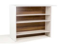Consultez nos annonces gratuites ameublement de particuliers et professionnels sur leboncoin Bronx Bar Grand Modele Melamine Et Laque Blanc Et Bois Noyer Vente De Maison D Interieur Conforama
