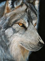 Waiting Wolf By Tracey Beer Wolf Artwork Wolf Painting Wolf Art