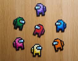Among Us Crewmate Imposter Pixel Art Magnet Keychain Badge Etsy In 2020 Pixel Art Crafty Diy Gaming Gifts