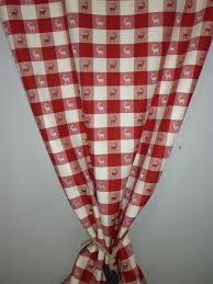 Deko Stoffe Gardine Vorhang Landhaus Karo Hirsch Rot Natur Blickdicht Meterware Ebay Vorhange Vorhange Gardinen Vorhange Kuche Ideen