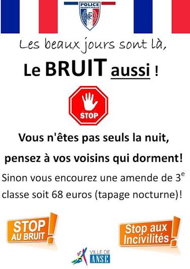 Tapage nocturne Vous n etes pas seul la nuit, pensez à ceux qui dorment