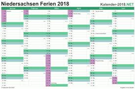In 64 tagen sind herbstferien in niedersachsen. Ferien Niedersachsen 2018 Ferienkalender Ubersicht