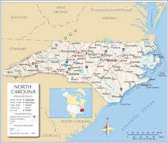 North carolina (/ ˌ k ær ə ˈ l aɪ n ə / ()) is a state in the southeastern region of the united states. Map Of The State Of North Carolina Usa Nations Online Project