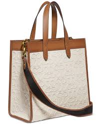 Size 10.3 h x 19.5 w x 6 d drop length: Coach Signature Canvas Field Tote Reviews Handbags Accessories Macy S Coach Tote Bags Fashion Handbags Popular Handbags