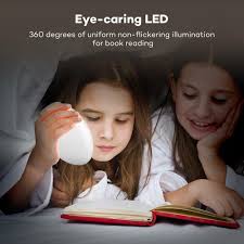 Vava Night Lights For Kids Led Nursery Lamp With Free Stickers Safe Abs Pc Adjustable Brightness Warm Whitecool White 80 Hours Runtime Walmart Com Walmart Com