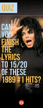 Uhf (1989) trivia on imdb: Quiz Can You Finish The Lyrics To 15 20 Of These 1989 1 Hits Finish The Lyrics Funny Trivia Questions Quiz