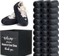 Unittype 300 Pcs Black Disposable Waterproof Shoe Covers ...