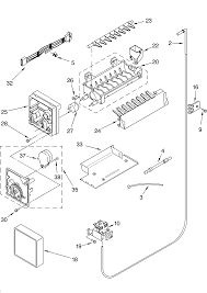 side by side refrigerator parts