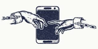 Moreover, there are a lot of individuals all over the world who get tattooed on their fingers. Hands Tattoo And T Shirt Design Human Hands Touching With Fingers Symbol Internet Of Dependence Social Networks Modern Consumer Society Dependence On Mobile Phone Tasmeemme Com