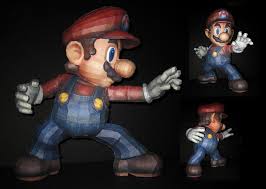 Ssbb Mario Papercraft Angles By Touchfuzzygetdizzy Mario Mario Bros Super Mario