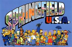 Springfield is a fictional town in the american animated sitcom the simpsons, which serves as its main setting. The Simpson Springfield Usa 24 X 36 Inches Laminate Art Print Artistica Fine Art