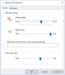 How To Speed Up Or Slow Down A Keyboard Which Computing Helpdesk