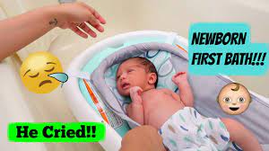 Babyfirst is a leading educational and learning tv channels for babies, toddlers and parents. Newborn Baby S First Bath At Home He Cried Youtube