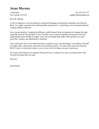 Professional Hospitality Cover Letter Examples Livecareer
