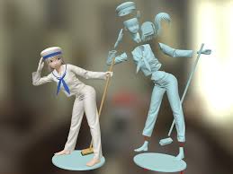 Stl files downloads for your 3d printer. 3d Printed Sailor Girl 3d Printable Figure By Johnniewhiskey Pinshape