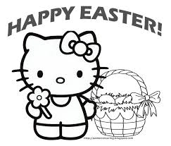 850x567 easter pictures to color easter color sheets easter coloring pages. Hello Kitty Easter Coloring Pages