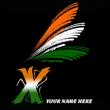 Here's the definition as well as variations and examples of use. Write Your Name On X Alphabet Indian Flag Images