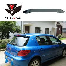 Year 2004 2012 307 Abs Plastic Material Unpainted Primer Rear Roof Spoiler For Peugeot 307 Hatchback Peugeot Hatchback Abs