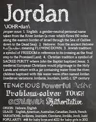 Jordan Personalized Name Print Typography Print Detailed Name Definitions Numerology Calculated Destiny Tra Names With Meaning Baby Stella Baby Boy Names