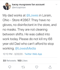 Love's travel stops & country stores provides support to 501 (c) (3) nonprofits whose reach extends across oklahoma and beyond. Lowe S On Twitter We Rolled Out 14 Days Of Emergency Paid Leave For Those That Need It Whether That S Because They Re Feeling Sick Caring For A Loved One Or Because They Have Been