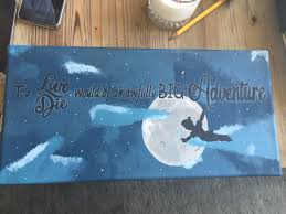 To Live Will Be An Awfully Big Adventure Peter Pan To Live Would Be An Awfully Big Adventure To Die Would Be An Awfully Big Adventure Peter Pan Disney Diy Canvas Painting Canvas Painting Diy Canvas Diy Canvas