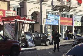 Save more on your next flight from lax airport to san francisco! Car Rams Into Bus Shelter In San Francisco S Chinatown 10 People Hurt Los Angeles Times
