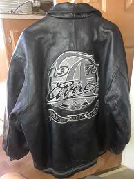 Vintage Avirex Nyc 1975 Black Leather Motorcycle Bomber Jacket Mens Xxl Avirex Bomber Leather Varsity Jackets Leather Flight Jacket Leather Bomber Jacket