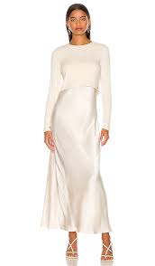 N Philanthropy Mima Dress In Bone Revolve