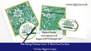 There are paper crafts, as well as projects using stamps and scrapbook materials. Nigezza Creates Bulk Making Christmas Cards