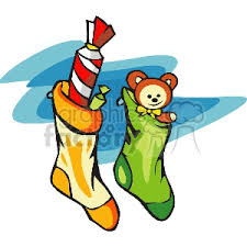 Our candy filled christmas stocking is perfect for a gift exchange, christmas parties , office exchange or just to give to your family and friends. Two Hanging Christmas Stockings Filled With Toys And Candy Clipart Commercial Use Gif Jpg Eps Svg Clipart 142996 Graphics Factory