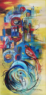 By B Dervisoglu 50x100cm Online Satis Gallerymak Com Link In Bio 905333533444 Whatsapp Gallerymak Sanat Res Resim Cagdas Sanat Modern Sanat