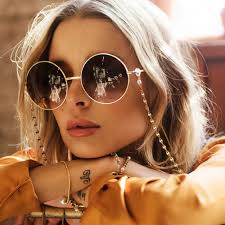 Wear Sunglasses Trendy Glasses Chains Jade Martini Sunglasses With Chain