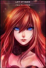 Anime Red Hair Blue Eyes Let It Burn Anime Red Hair Red Hair Girl Anime Anime Redhead