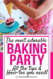 Rainbow party north story & co. This Is The Most Adorable Baking Birthday Party For Kids Cupcake Decorating Party Baking Birthday Parties Kids Cooking Party