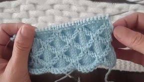 3 Boyutlu Tugla Deseni Orgu Modeli Yapimi M Visible Com Orgu Baby Knitting Patterns Orgu Desenleri