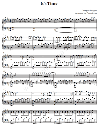 It S Time Imagine Dragons I M Totally Going To Use This Song For A Music Therapy Lesson Plan Imagine Dragons Sheet Music Violin Sheet Music