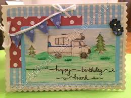 Looking for the perfect gift for rv travelers? Handmade Card Happy Birthday Card Friend Card Rv Stamp Camper Van Motorhome Travel Traveler Ca Cards Handmade Happy Birthday Friend Birthday Cards