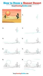 If so, you have come to the right place. How To Draw A Desert Really Easy Drawing Tutorial Drawing Tutorial Sunset Drawing Easy Desert Drawing