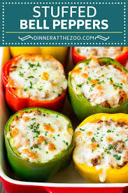 Stuffed Bell Peppers Recipe Stuffed Peppers Beef Rice Peppers Dinner Cheese Dinneratthezoo Stuffed Peppers Recipes Stuffed Bell Peppers