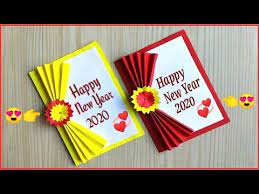 Happy new year card for boyfriend | handmade new year card tutorial. Easy And Beautiful Card For New Year 2020 New Year Card Making Handmade Diy New Year Card 2020 Youtube