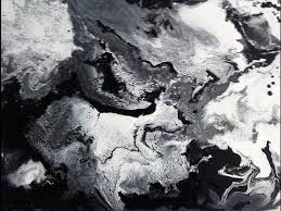 Abstract Painting Black And White Acrylic Painting Ideas Acrylmalerei Demo Fluid Acrylic Painting Black White Clouds Abstract Art By Brigitte Konig Abstract Portrait Painting Painting Acrylic Painting Techniques